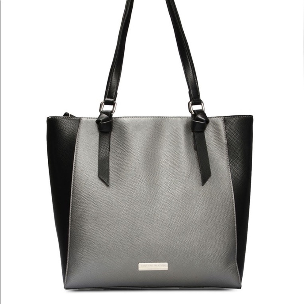 ❤️HP❤️Margot Tote Silver Bag JNY Signature - Picture 1 of 7